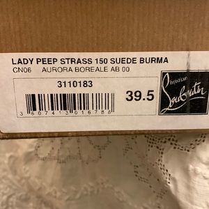 Christian Louboutin suede bootie. Size 39,5